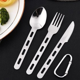 تصویر ست قاشق، چنگال و چاقو Snow Hawk مدل SN-S122 Snow Hawk