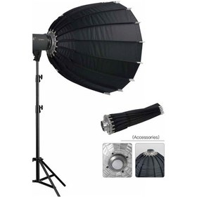 تصویر اکتاباکس عمیق پارابولیک همراه گرید Parabolic Octabox 120cm 