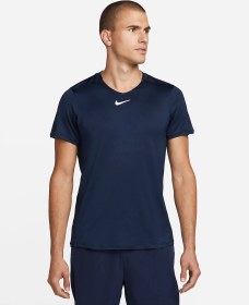 تصویر تی شرت تنیس مردانه نایک NikeCourt Dri-FIT Advantage- سرمه ای 