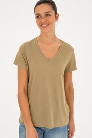 تصویر تی شرت راسته زنانه | یو اس پولو U.S. Polo Assn. 1027352 