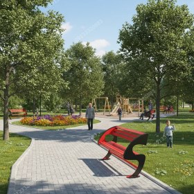 تصویر نیمکت پارکی کد N5 