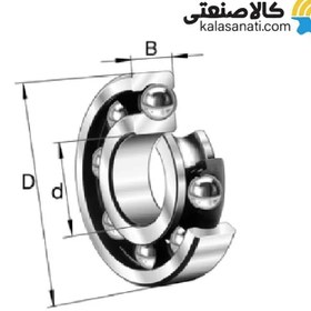 تصویر بلبرینگ شیار عمیق FAG کد 6206 