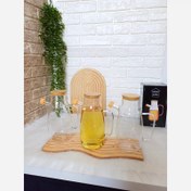 تصویر ظرف نگهداری روغن پیرکس ظرفیت ۱۰۰۰ میلی‌لیتر 