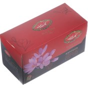 تصویر چای سیاه کیسه ای زعفرانی گلستان -بسته 25 عددی 