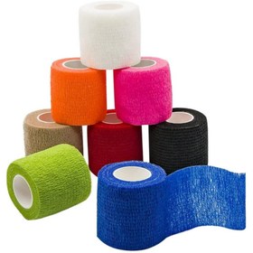 تصویر چسب مچ چسب انگشت خود چسب - نارنجی self adhesive bandage wrap