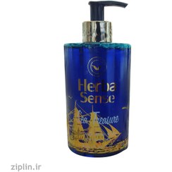 تصویر مایع دستشویی آبرسان مرطوب کننده پوست مدل Sea Treasure حجم 500میل هرباسنس Herbasense Sea Treasure Luxury Hand Wash 500ml