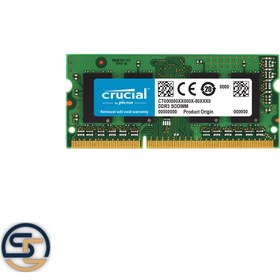 تصویر رم لپ تاپ کروشیال 8 گیگابایت DDR3L با فرکانس 1600 مگاهرتز Crucial RAM 8GB DDR3L 1600 MHz PC3L-12800 CL11 Laptop Memory