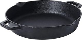 تصویر تابه گریل چدن مایر ، سیاه ، 26 سانتی متر ، 48413 من Meyer Cast Iron Grill Pan, Black, 26 Cm, My48413