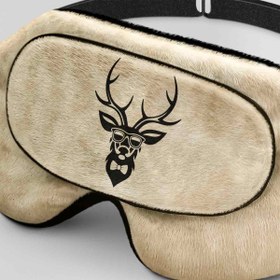 تصویر طرح گوزن کد637 برای چشم بند خواب کورال Deer Design for Coral637 Sleep Mask