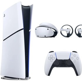 تصویر باندل کنسول بازی Playstation 5 Slim نسخه دیجیتال + عینک واقعیت مجازی Playstation VR2 