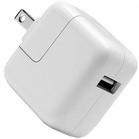 تصویر آداپتور شارژر اصلی آیپد اپل 12 وات Apple A1401 MD836ZM/A USB Power Adapter 