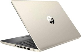 تصویر جدیدترین لپ تاپ HP نازک و سبک وزن 14 اینچی HD ، پردازنده Intel Dual Core i3-7100U 2.4GHz ، رم 4 گیگابایتی ، 128 گیگابایت SSD ، WiFi ، HDMI ، USB-C ، وب کم ، ویندوز 10 ، طلا 