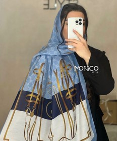 تصویر شال نخی GUCCI آبی 2428 