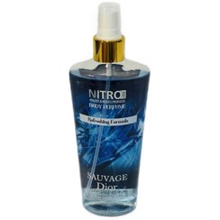 تصویر بادی اسپلش نیترووان مدل‌ساواج دیور /Nitro body splash sauvage dior model 