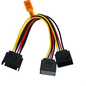 تصویر کابل برق یک به دو ساتا sata power cable 1 to 2