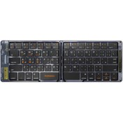 تصویر کیبورد بیسیم کریستالی Porodo PD-ETK03 - مشکی / گارانتی 6ماهه نوین سیستم Porodo PD-ETK03 Crystal Shell Wireless Keyboard