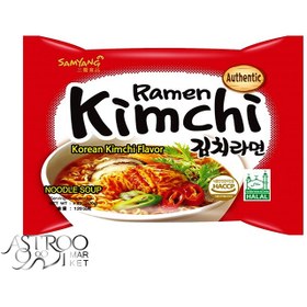 تصویر نودل کره ای کیمچی رامن سامیانگ 120 گرم | بسته 5 عددی | Korea samyang kimchi ramen noodles 