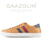 تصویر کتانی لیبرتین گازولین شتری – GAAZOLIN Libertine Sneakers Camel Color 
