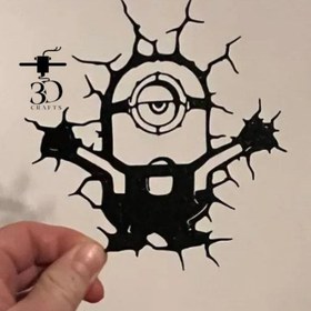 تصویر مینیون دیواری سه بعدی 