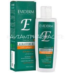 تصویر شامپو تقویت کننده مدل کراستم دی اویدرم مناسب موهای خشک حجم ۲۵۰ میل Eviderm Kerastem-D Shampoo and Hair Strengthener 250 ml