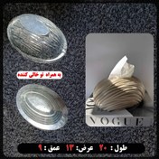 تصویر قالب طلقی جا دستمال کاغذی کد 240241 بی رنگ شفاف