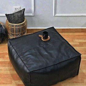 تصویر پاف مکعبی مشکی HA002 