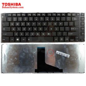 تصویر کیبورد لپ تاپ Toshiba Satellite L845 ا به همراه لیبل کیبورد فارسی جدا گانه به همراه لیبل کیبورد فارسی جدا گانه