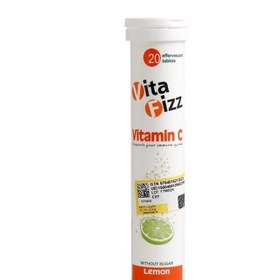 تصویر قرص جوشان ویتامین C 500 میلی گرم ویتافیز با طعم لیمو 20 عدد Vitafizz Vitamin C 500 mg 20 Effervescent Tablet