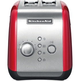 تصویر توستر قرمز 2 برش دستگاه سرخ کردن نان 5Kmt221 Empire Red Kitchenaid 