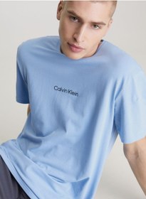 تصویر تی‌شرت گردن گرد لوگو برند Calvin Klein Logo Crew Neck T-Shirt