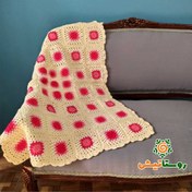 تصویر پتو بچه موتیف بافی یا قلاب بافی 2 