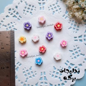 تصویر مهره فیمو طرح گل ( 10 عددی ) 