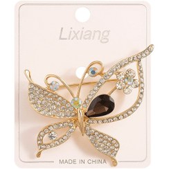 تصویر گل سنجاق سینه لباس طرح پروانه 