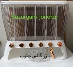 تصویر جا حبوبات و جای برنج 6 خانه وارداتی اکرولیک نشکن وارداتی