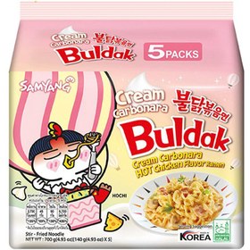 تصویر نودل Samyang مدل Buldak Cream Carbonara 