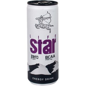 تصویر انرژی زا لایف استار بدون قند 250 میل - باکس 24 عددی Life Star energy drink without sugar 250 ml - Box of 24 pieces