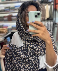 تصویر شال پلنگی جدید(شاین دار) - مشکی 