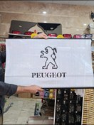 تصویر پرده عقب پژو دومیل الکسی طرحدار - سفید طرح PEUGEOT 
