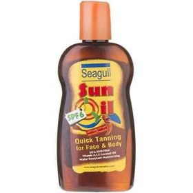 تصویر روغن آفتاب برنزه کننده سی گل SPF6 حجم 200 میلی لیتر ا Seagull Sun Oil SPF6 Seagull Sun Oil SPF6