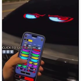 تصویر پنل منعطف (نمایشگر) LED برای خودرو Flexible LED Car Screen 