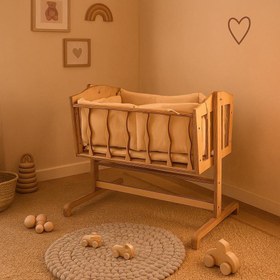 تصویر گهواره چوبی ماهک mahak cradle