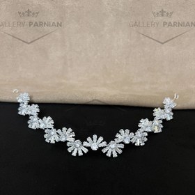 تصویر ریسه موی عروس کد R16 Bridal headband code R16