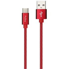 تصویر کابل شارژ و انتقال داده تایپ سی پرووان ProOne Mental Type-C Cable 1m 