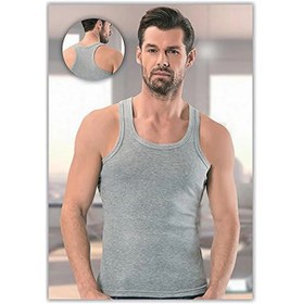 تصویر تاپ ورزشی مردانه ۵ تکه آجدار، ۱۰۰٪ پنبه (آجدار) مردانه بند دار راسته | آنیت Anıt 1A1N0T6 