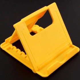 تصویر استند رومیزی نگهدارنده موبایل ST-22 Universal plastic holder cell phone table stand folding bracket ST-22