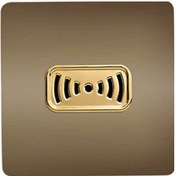 تصویر زنگ ملودی مدل امگا طلایی میانه مشکی طلایی