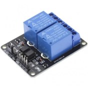 تصویر ماژول رله ۵ ولت دو کاناله با اپتوکوپلر 