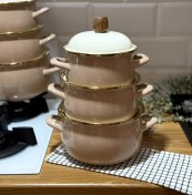 تصویر ست قابلمه لعابی کوچک7222 