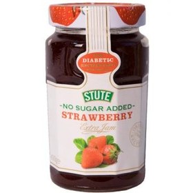 تصویر مربا دیابتی توت فرنگی اشتوت بدون شکر STUTE Strawberry 00321