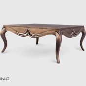 تصویر میز جلو مبلی چوبی لیونا با جنس چوب راش 